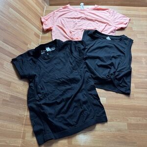 Zella girl T-shirt bundle size 8/10 black and orange